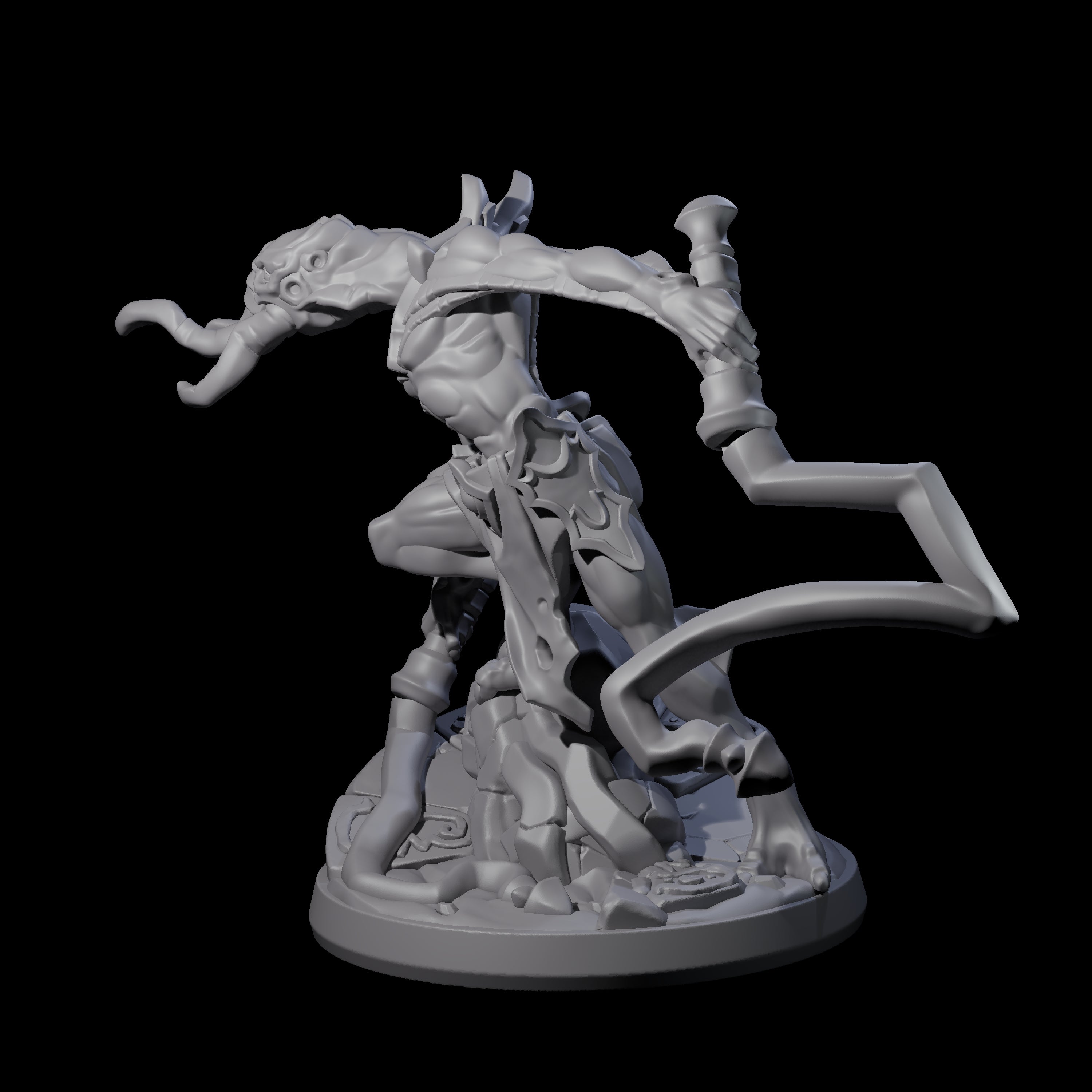 Bony Mind Flayer C Miniature for Dungeons and Dragons, Pathfinder or other TTRPGs