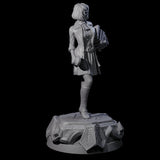Bookish Human Scholar Miniature for Dungeons and Dragons, Pathfinder or other TTRPGs