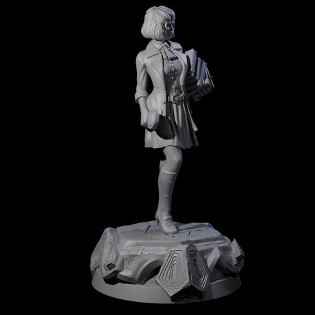 Bookish Human Scholar Miniature for Dungeons and Dragons, Pathfinder or other TTRPGs