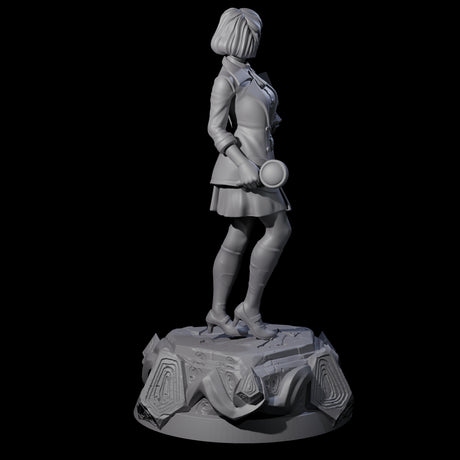 Bookish Human Scholar Miniature for Dungeons and Dragons, Pathfinder or other TTRPGs