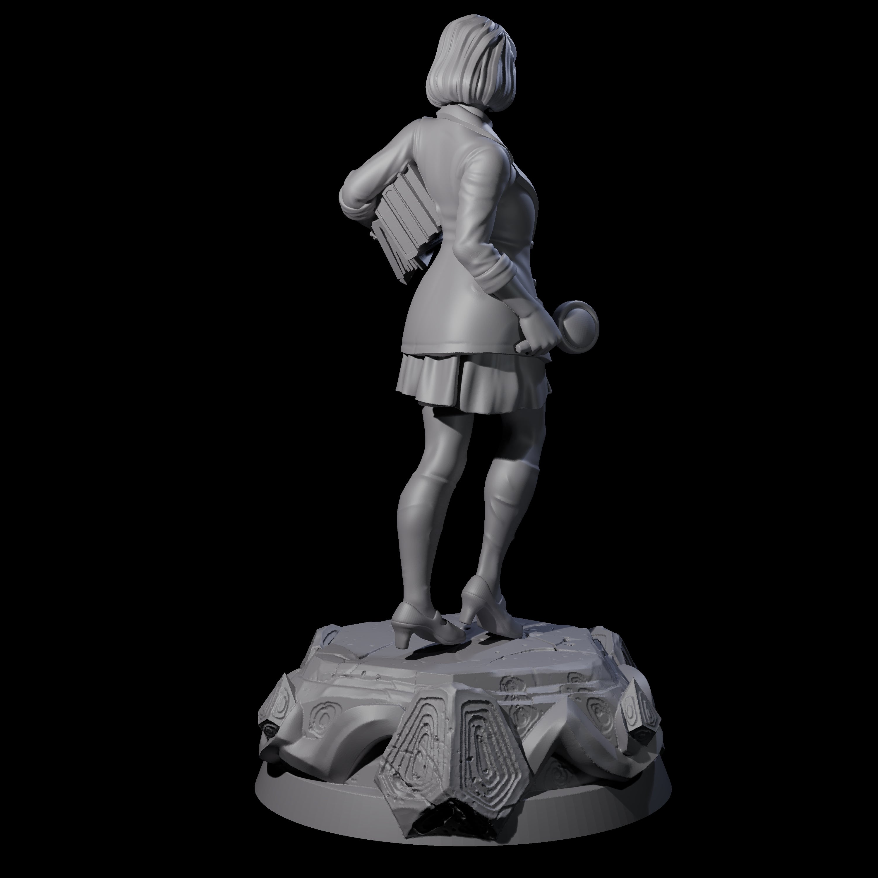 Bookish Human Scholar Miniature for Dungeons and Dragons, Pathfinder or other TTRPGs