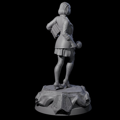 Bookish Human Scholar Miniature for Dungeons and Dragons, Pathfinder or other TTRPGs