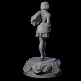 Bookish Human Scholar Miniature for Dungeons and Dragons, Pathfinder or other TTRPGs