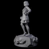 Bookish Human Scholar Miniature for Dungeons and Dragons, Pathfinder or other TTRPGs