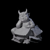 Bookworm Imp Scholar Miniature for Dungeons and Dragons, Pathfinder or other TTRPGs