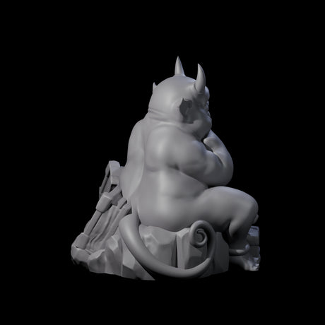 Bookworm Imp Scholar Miniature for Dungeons and Dragons, Pathfinder or other TTRPGs