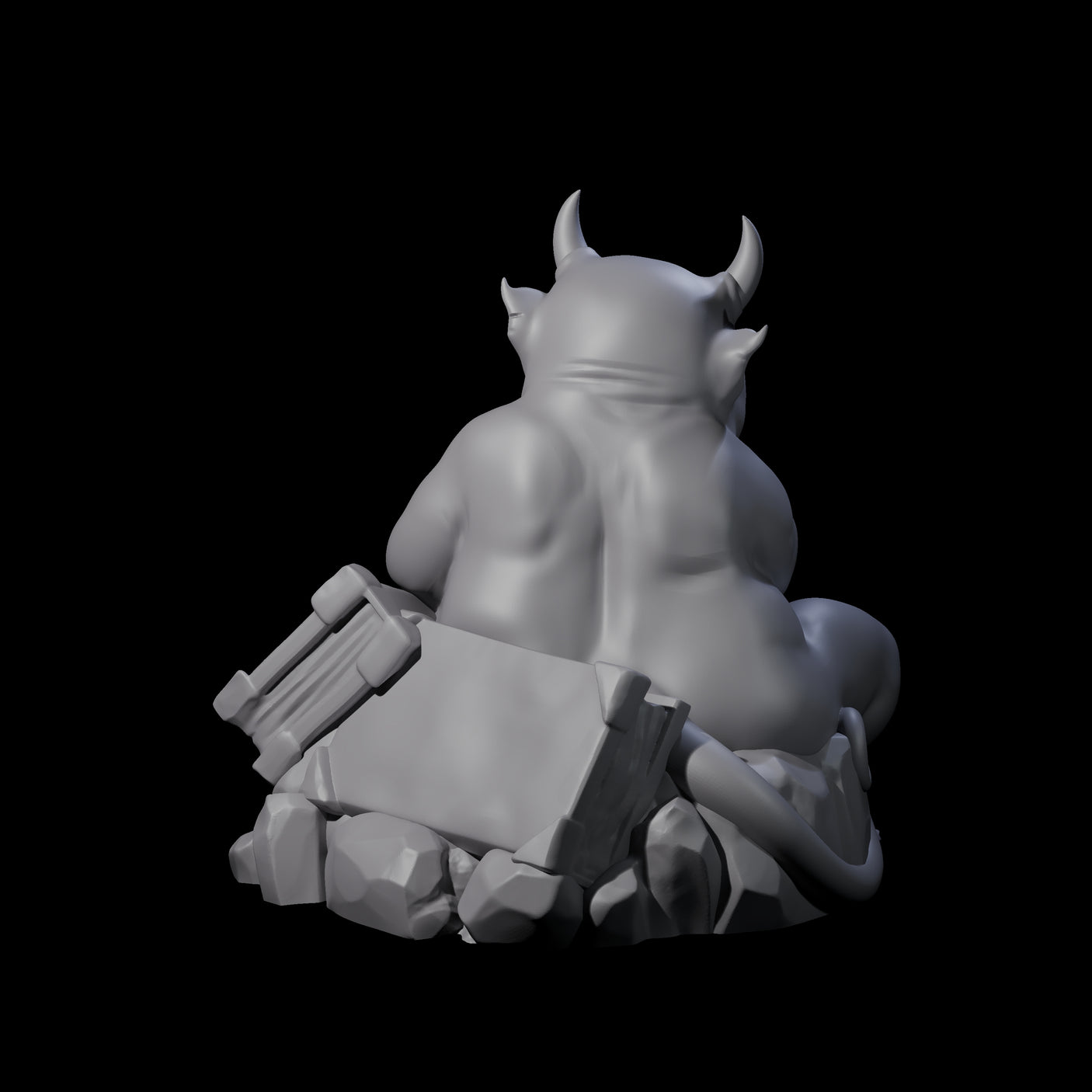 Bookworm Imp Scholar Miniature for Dungeons and Dragons, Pathfinder or other TTRPGs