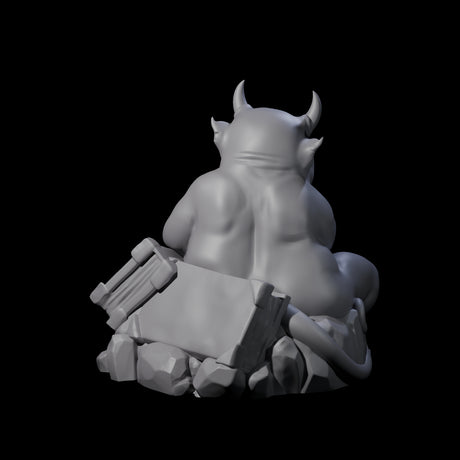 Bookworm Imp Scholar Miniature for Dungeons and Dragons, Pathfinder or other TTRPGs