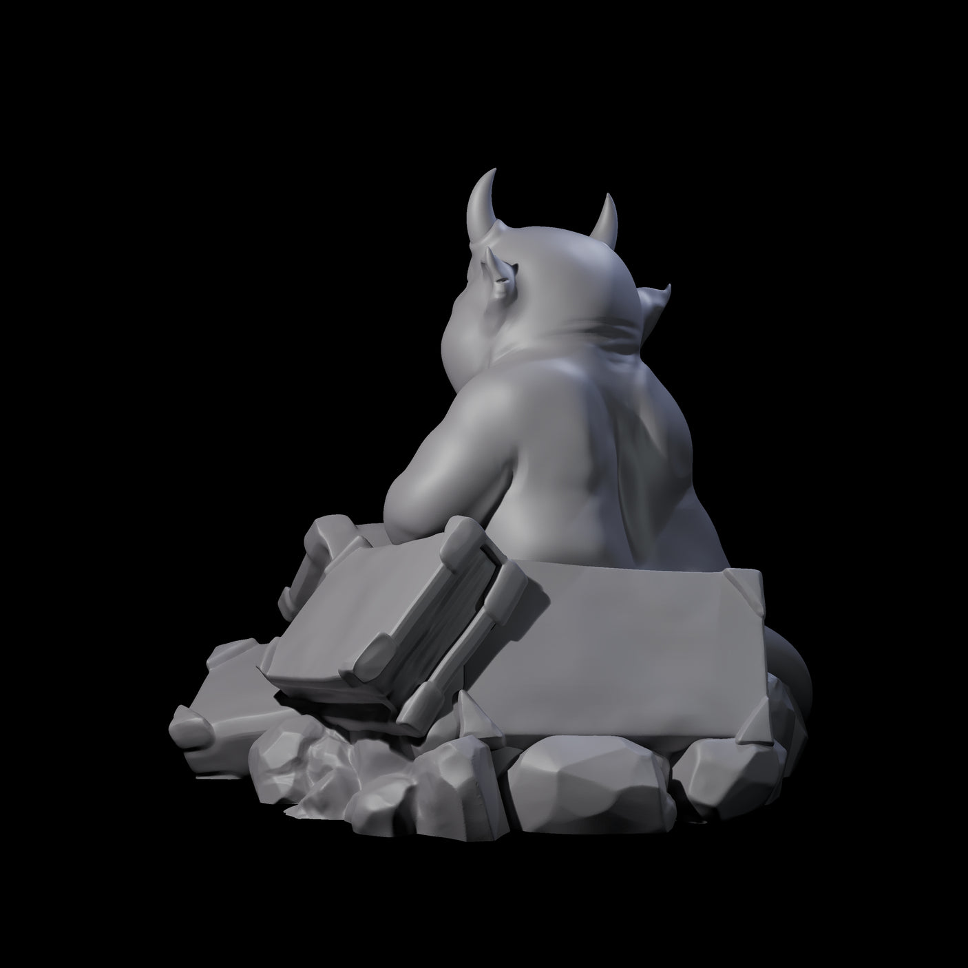 Bookworm Imp Scholar Miniature for Dungeons and Dragons, Pathfinder or other TTRPGs