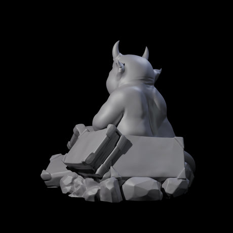 Bookworm Imp Scholar Miniature for Dungeons and Dragons, Pathfinder or other TTRPGs