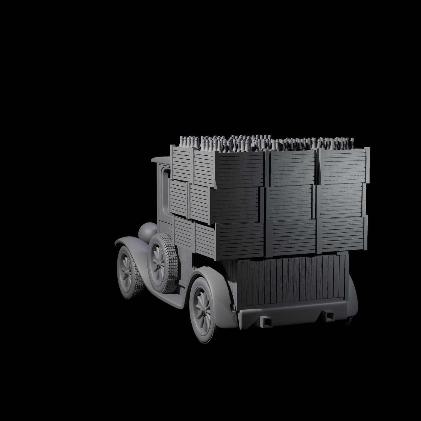 Bootlegger Ford T Car Miniature for Dungeons and Dragons, Pathfinder or other TTRPGs