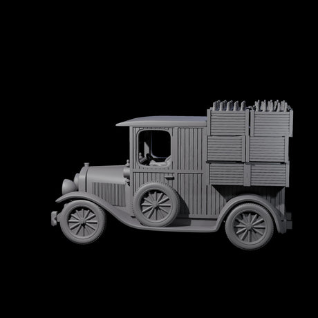 Bootlegger Ford T Car Miniature for Dungeons and Dragons, Pathfinder or other TTRPGs