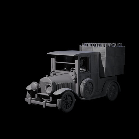 Bootlegger Ford T Car Miniature for Dungeons and Dragons, Pathfinder or other TTRPGs