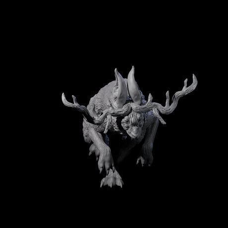 Bounding Jackalope A Miniature for Dungeons and Dragons, Pathfinder or other TTRPGs