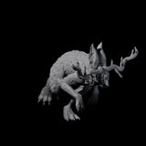 Bounding Jackalope A Miniature for Dungeons and Dragons, Pathfinder or other TTRPGs