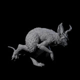 Bounding Jackalope A Miniature for Dungeons and Dragons, Pathfinder or other TTRPGs