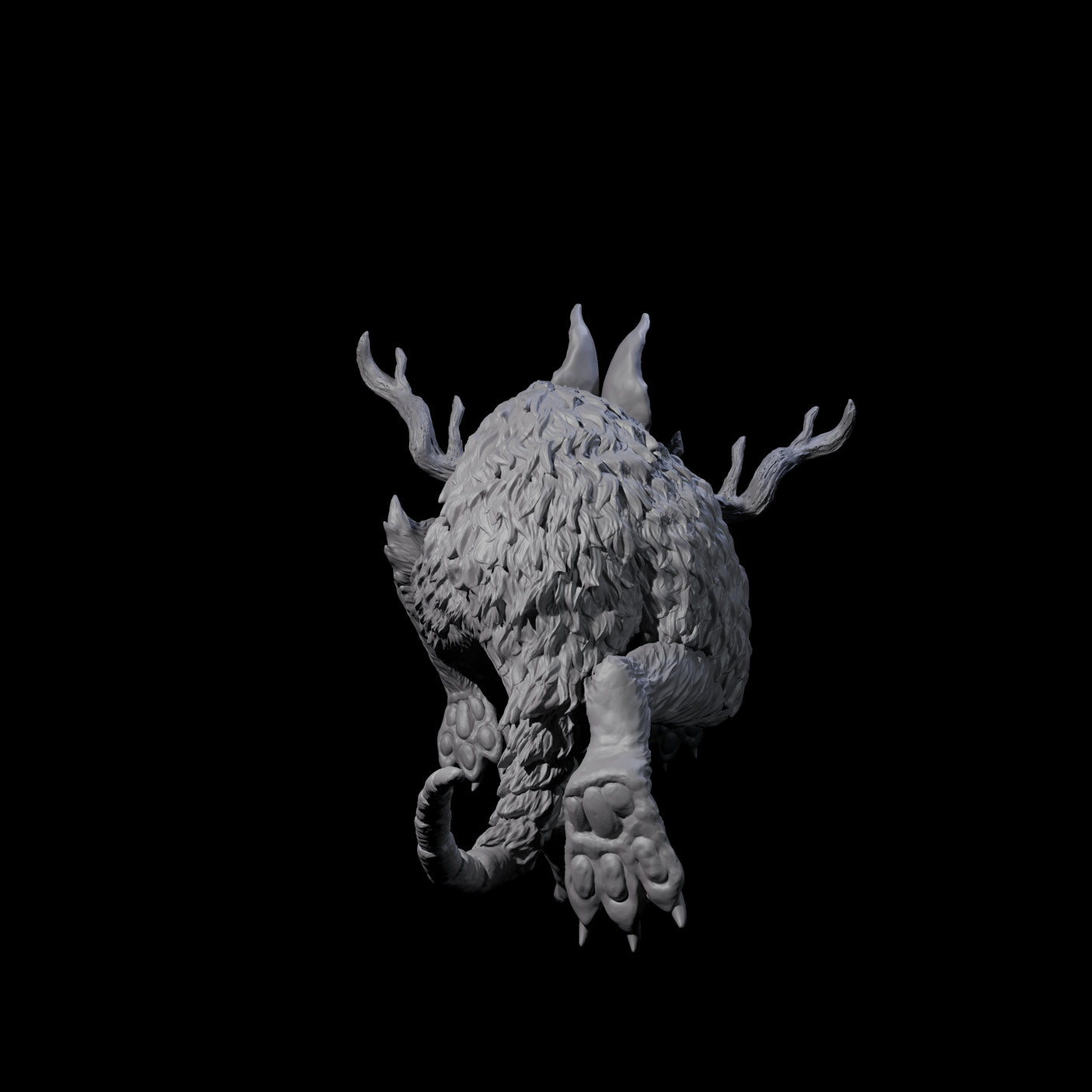 Bounding Jackalope A Miniature for Dungeons and Dragons, Pathfinder or other TTRPGs