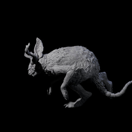 Bounding Jackalope A Miniature for Dungeons and Dragons, Pathfinder or other TTRPGs
