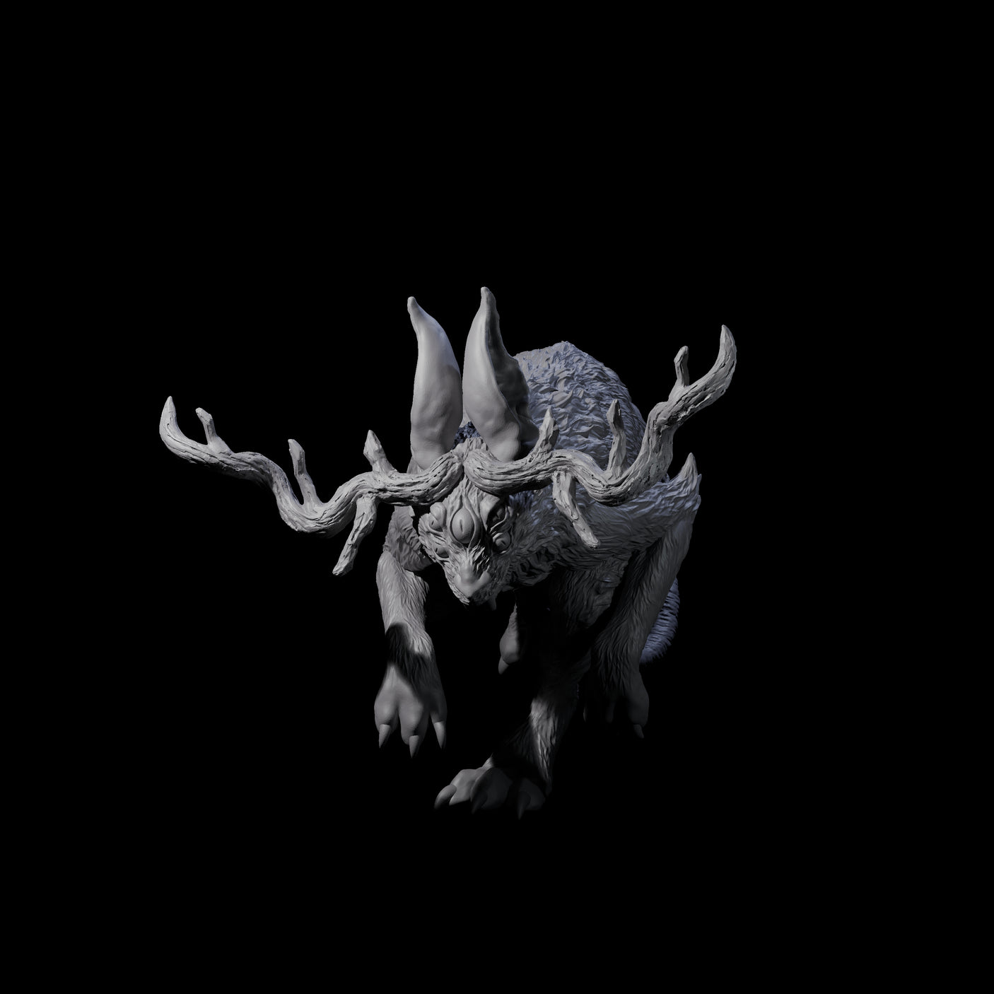 Bounding Jackalope A Miniature for Dungeons and Dragons, Pathfinder or other TTRPGs