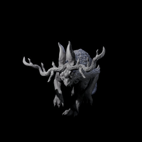 Bounding Jackalope A Miniature for Dungeons and Dragons, Pathfinder or other TTRPGs