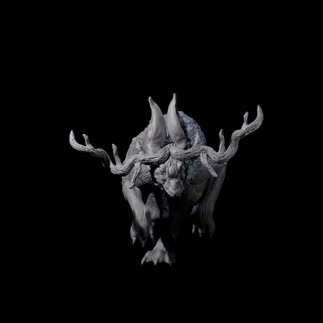 Bounding Jackalope A Miniature for Dungeons and Dragons, Pathfinder or other TTRPGs