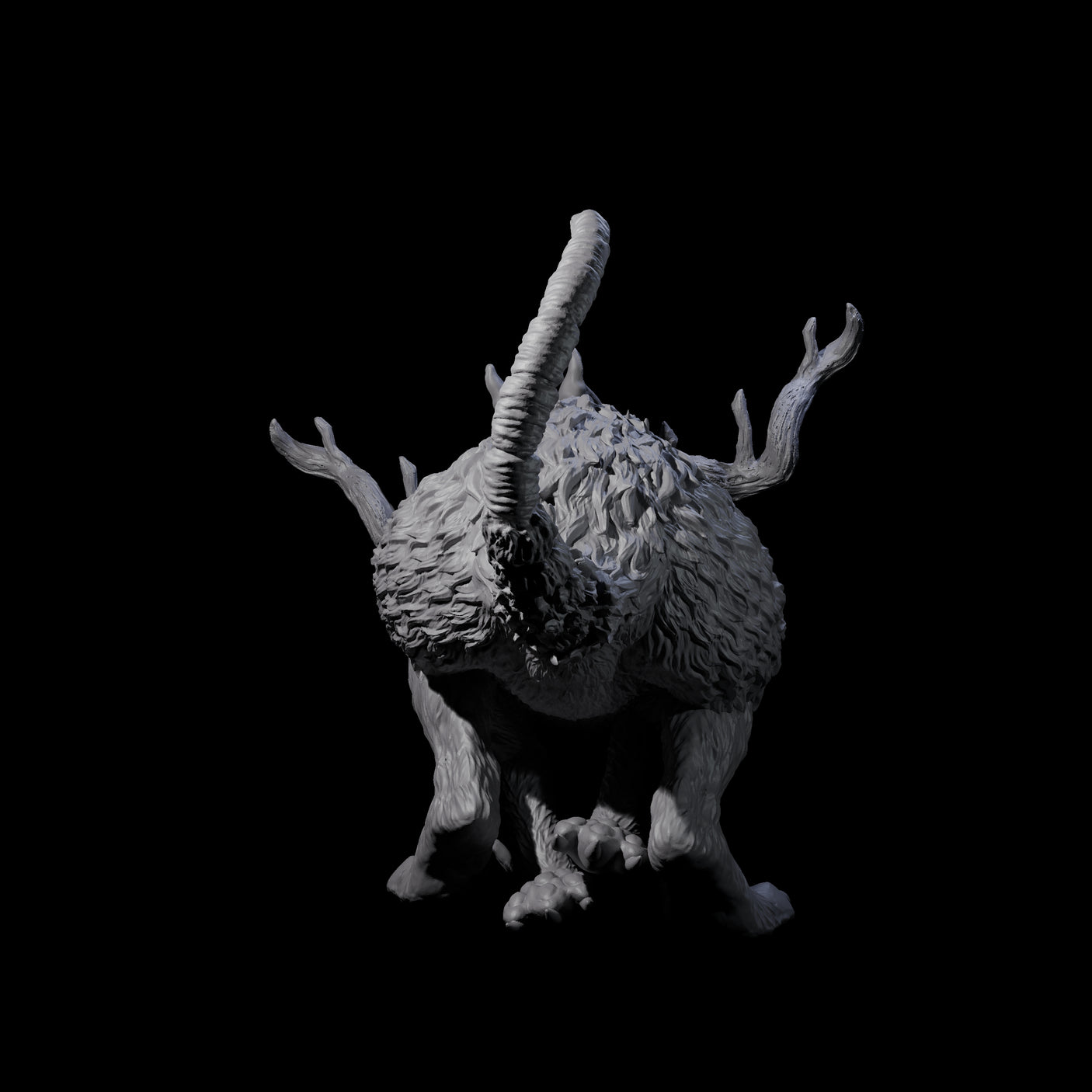 Bounding Jackalope B Miniature for Dungeons and Dragons, Pathfinder or other TTRPGs