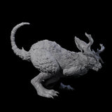 Bounding Jackalope B Miniature for Dungeons and Dragons, Pathfinder or other TTRPGs