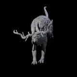 Bounding Jackalope C Miniature for Dungeons and Dragons, Pathfinder or other TTRPGs