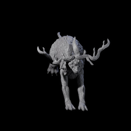 Bounding Jackalope D Miniature for Dungeons and Dragons, Pathfinder or other TTRPGs