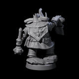 Bounty Hunter Loxodon Miniature for Dungeons and Dragons, Pathfinder or other TTRPGs