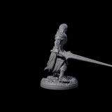 Braced Elf Fighter Miniature for Dungeons and Dragons, Pathfinder or other TTRPGs