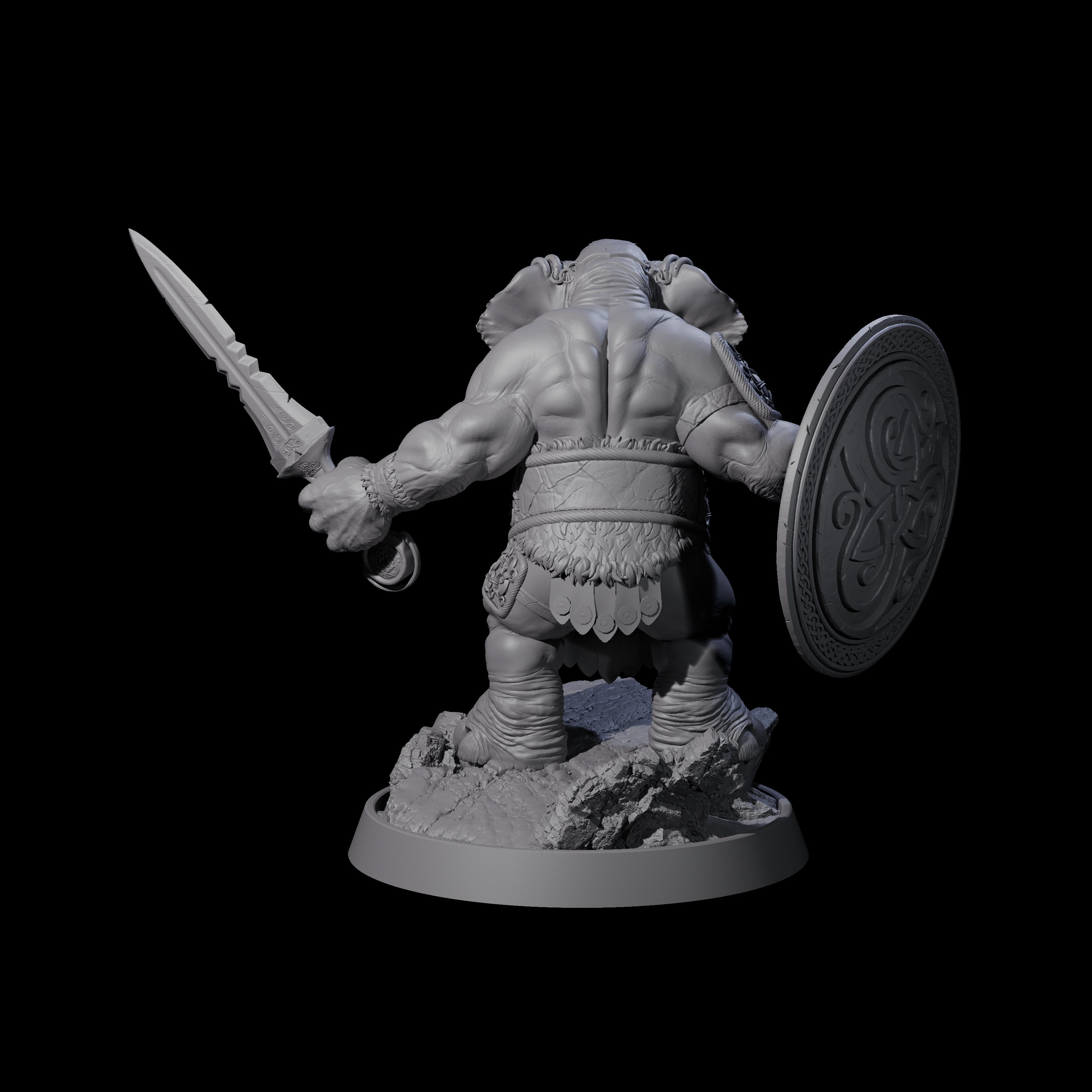 Brave Armoured Loxodon A Miniature for Dungeons and Dragons, Pathfinder or other TTRPGs