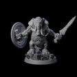 Brave Armoured Loxodon A Miniature for Dungeons and Dragons, Pathfinder or other TTRPGs