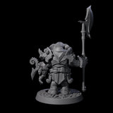 Brave Armoured Loxodon B Miniature for Dungeons and Dragons, Pathfinder or other TTRPGs