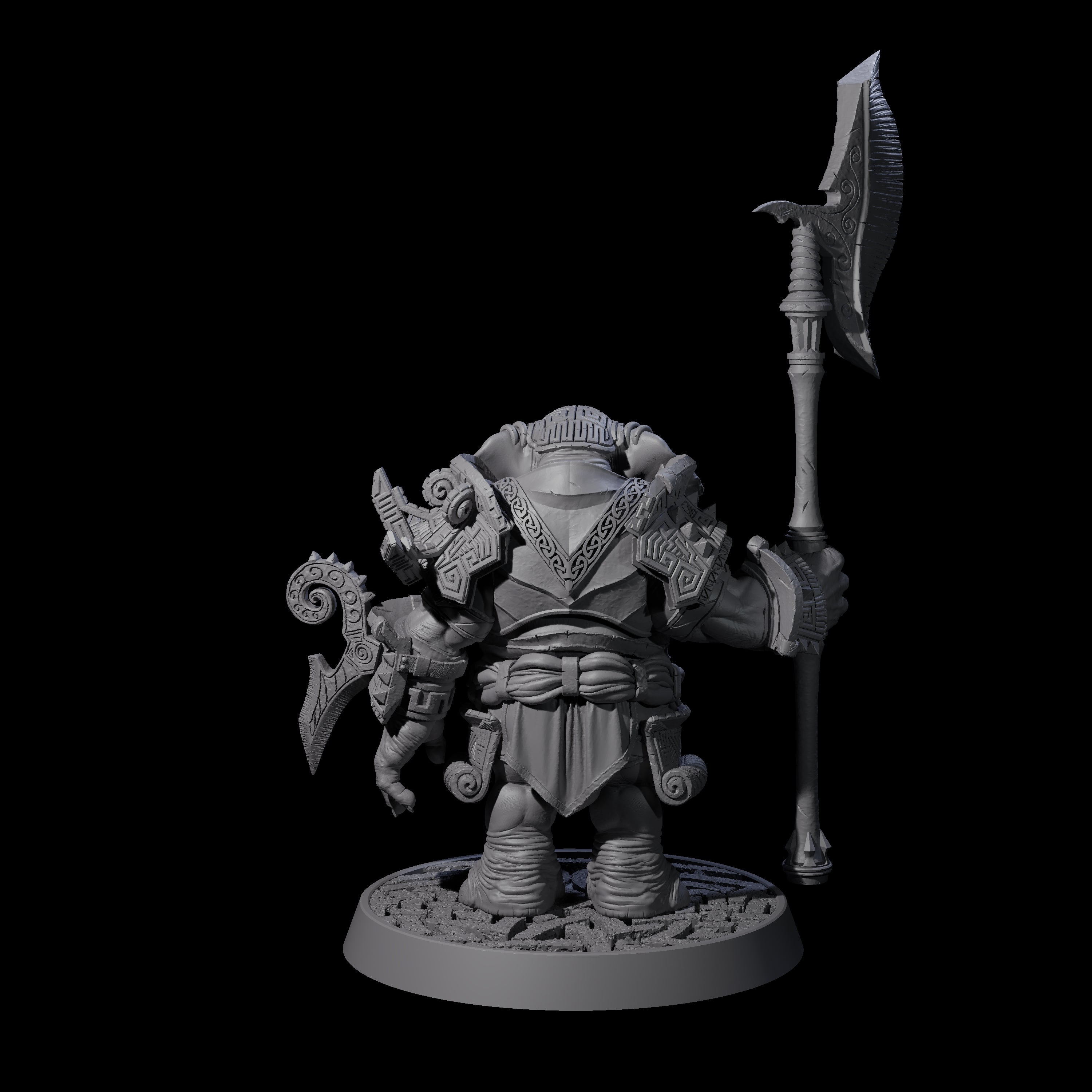 Brave Armoured Loxodon B Miniature for Dungeons and Dragons, Pathfinder or other TTRPGs