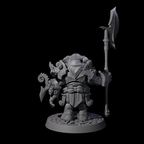 Brave Armoured Loxodon B Miniature for Dungeons and Dragons, Pathfinder or other TTRPGs