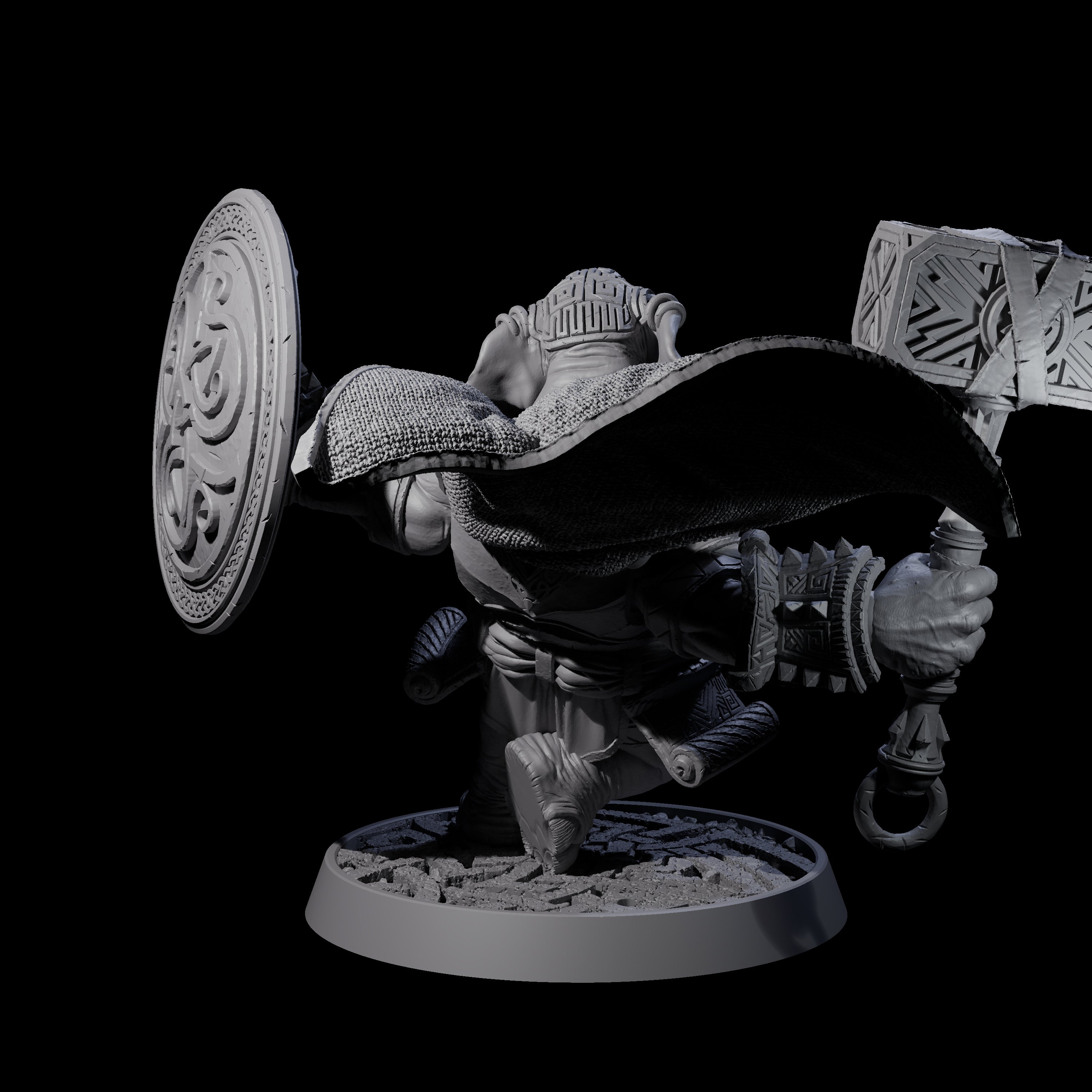 Brave Armoured Loxodon C Miniature for Dungeons and Dragons, Pathfinder or other TTRPGs