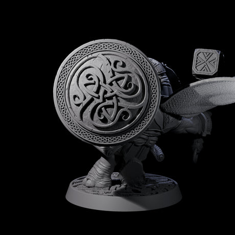 Brave Armoured Loxodon C Miniature for Dungeons and Dragons, Pathfinder or other TTRPGs