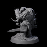 Brave Armoured Loxodon D Miniature for Dungeons and Dragons, Pathfinder or other TTRPGs