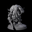 Brave Armoured Loxodon D Miniature for Dungeons and Dragons, Pathfinder or other TTRPGs