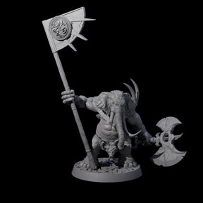 Brave Armoured Loxodon E Miniature for Dungeons and Dragons, Pathfinder or other TTRPGs