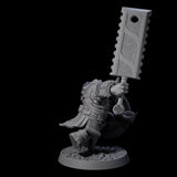Brave Armoured Loxodon F Miniature for Dungeons and Dragons, Pathfinder or other TTRPGs