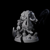 Brave Armoured Loxodon H Miniature for Dungeons and Dragons, Pathfinder or other TTRPGs