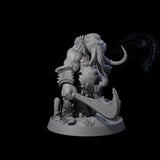 Brave Armoured Loxodon H Miniature for Dungeons and Dragons, Pathfinder or other TTRPGs