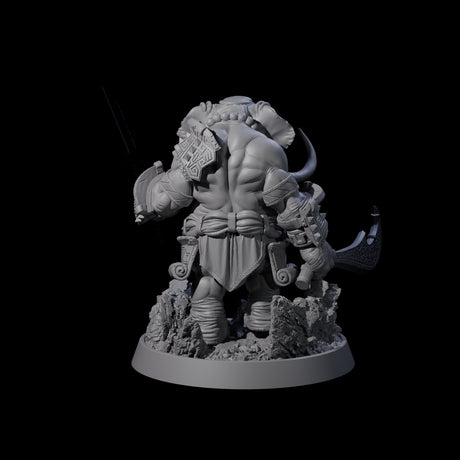 Brave Armoured Loxodon H Miniature for Dungeons and Dragons, Pathfinder or other TTRPGs