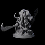 Brave Armoured Loxodon H Miniature for Dungeons and Dragons, Pathfinder or other TTRPGs