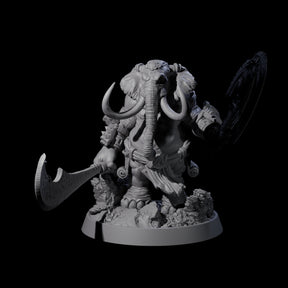 Brave Armoured Loxodon H Miniature for Dungeons and Dragons, Pathfinder or other TTRPGs