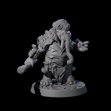 Brave Armoured Loxodon I Miniature for Dungeons and Dragons, Pathfinder or other TTRPGs