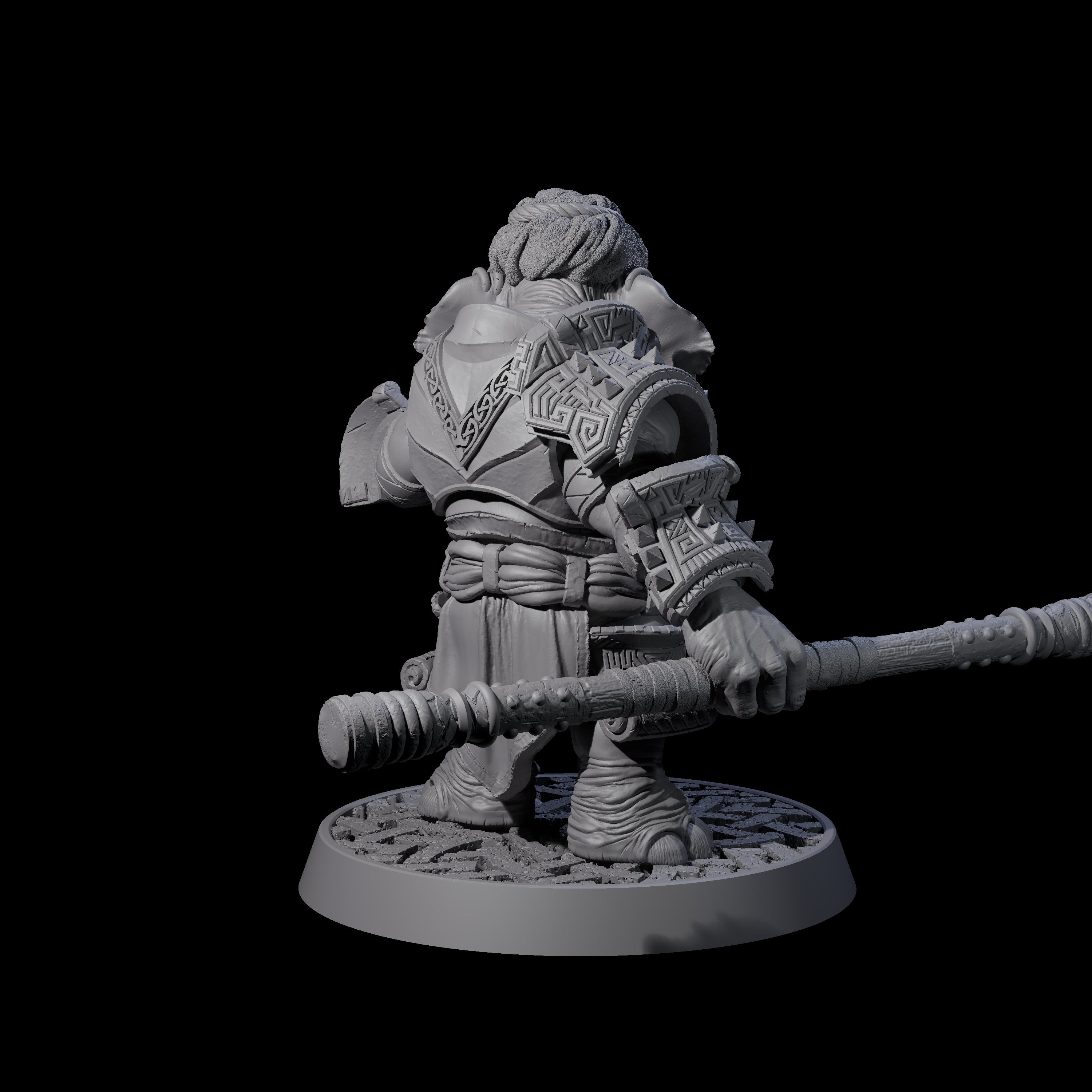 Brave Armoured Loxodon I Miniature for Dungeons and Dragons, Pathfinder or other TTRPGs