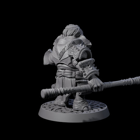 Brave Armoured Loxodon I Miniature for Dungeons and Dragons, Pathfinder or other TTRPGs